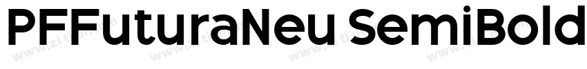 PFFuturaNeu SemiBold字体转换